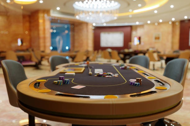 BandarQ table layout at kingkong39 showing betting zones and card positions